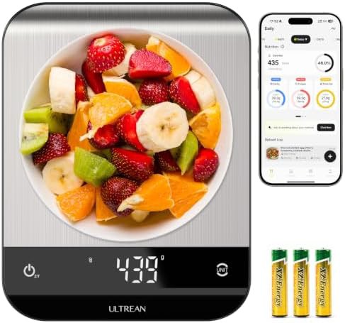 Rechargeable smart scale with LED screen