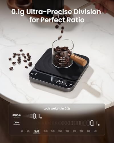 Rechargeable LED espresso and coffee scale — photo 4