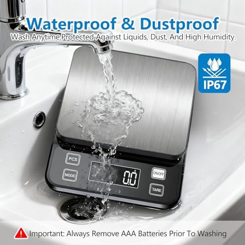 Waterproof stainless steel digital kitchen scale — photo 4