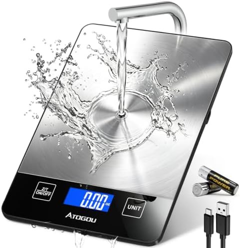 Rechargeable High Capacity Food Scale 33 lb