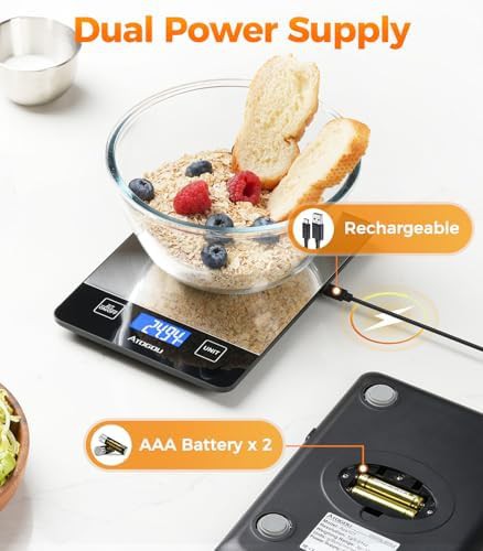 Rechargeable High Capacity Food Scale 33 lb — photo 4