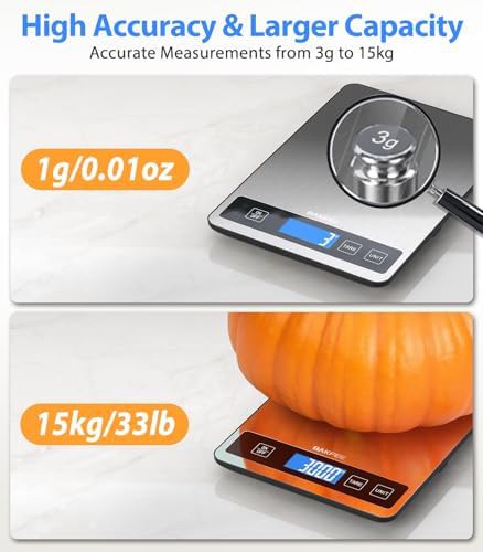Black Stainless Steel Precision Kitchen Scale — photo 3