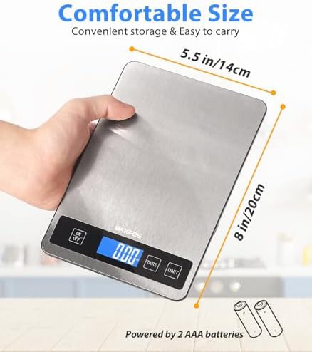 Black Stainless Steel Precision Kitchen Scale — photo 4