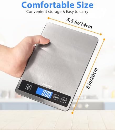 Rechargeable Black Stainless Steel Baking Scale — photo 4