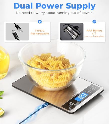Rechargeable Black Stainless Steel Baking Scale — photo 5
