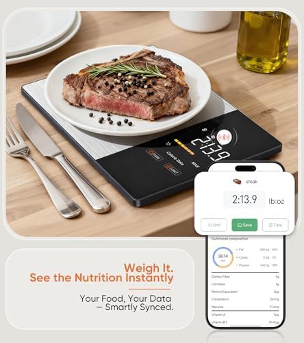 Nutritional calculator food scale for tracking — photo 3