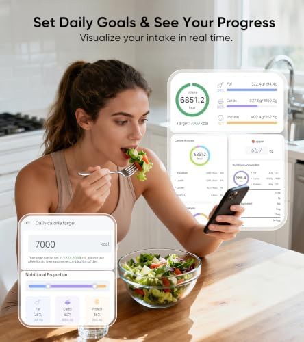 Nutritional calculator food scale for tracking — photo 4