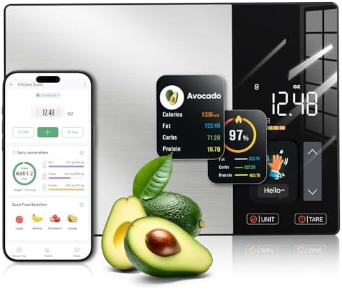 Nutritional food scale with TFT display