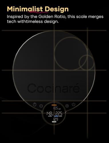 White lite smart coffee scale with modes — photo 3