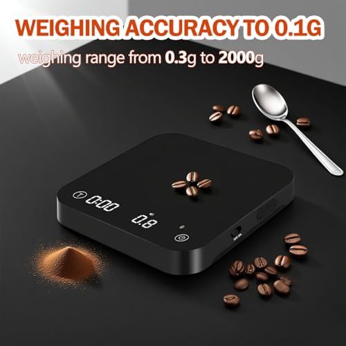 Mini rechargeable espresso scale with timer — photo 4