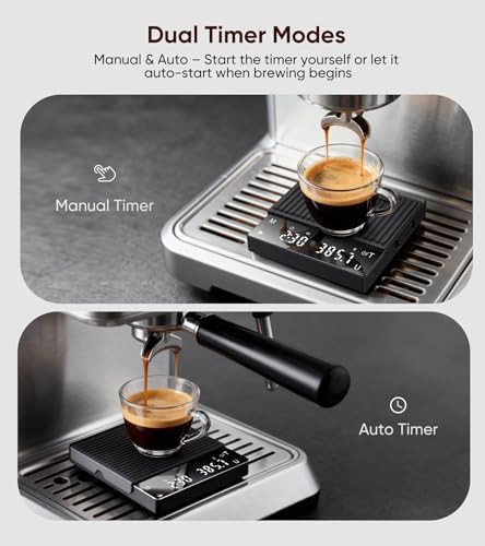 Coffee and espresso scale with timer — photo 3