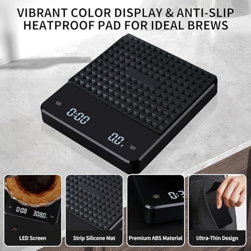 Rechargeable espresso scale with auto timer — photo 3