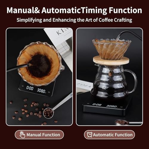 Rechargeable espresso scale with auto timer — photo 5