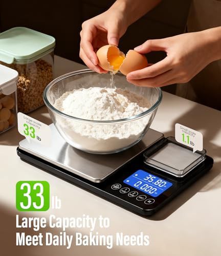 Dual platform stainless steel baking scale — photo 3