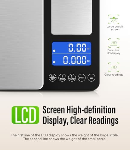 Dual platform stainless steel baking scale — photo 4