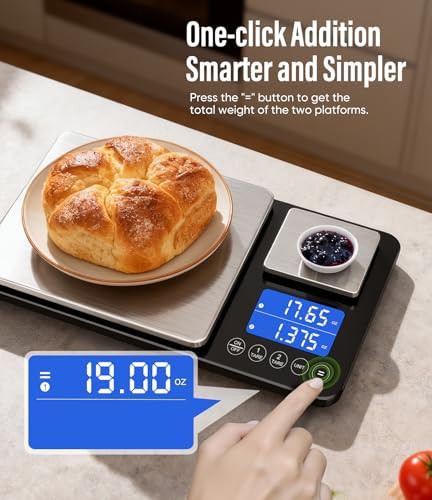 Dual platform stainless steel baking scale — photo 5