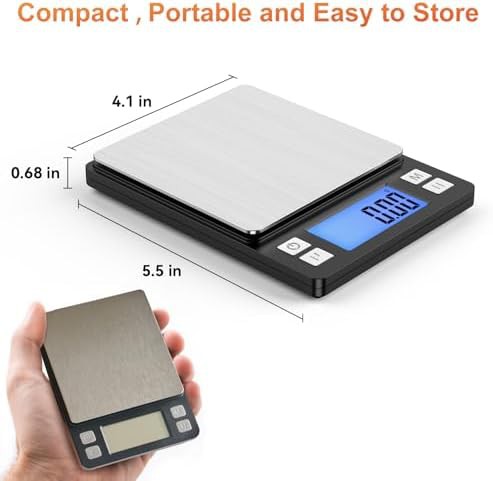 Precision digital jewelry scale 1000g capacity — photo 4