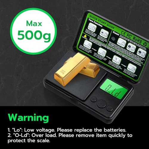 High precision mini pocket scale 500g — photo 4