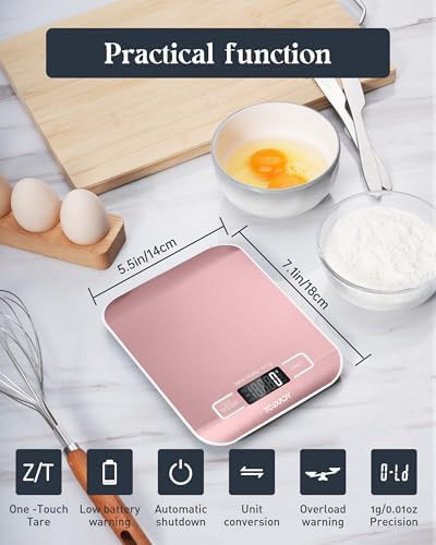 Portable Black Kitchen Food Scale 11lb — photo 5