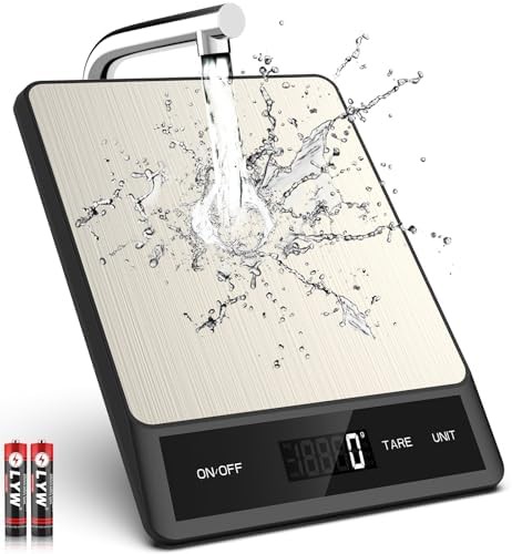 Compact digital kitchen scale with units