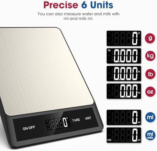 Compact digital kitchen scale with units — photo 3