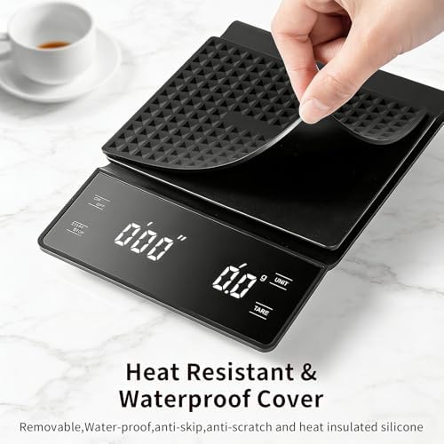 Espresso coffee scale with integrated timer — photo 4