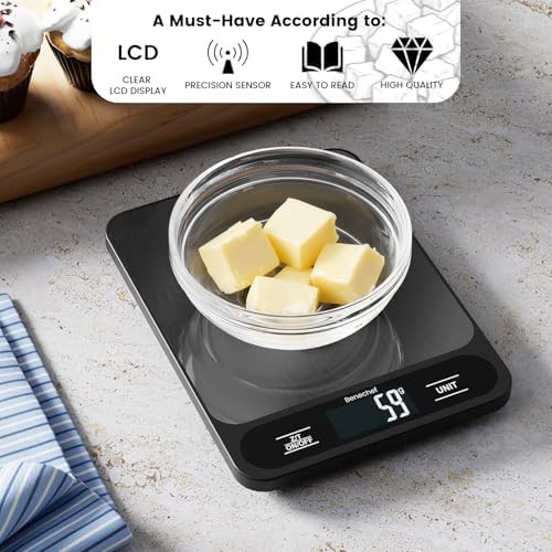 Ultra thin black digital food scale — photo 4