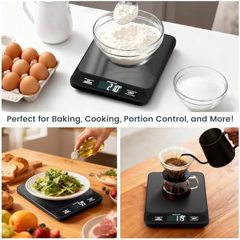 Ultra thin black digital food scale — photo 5