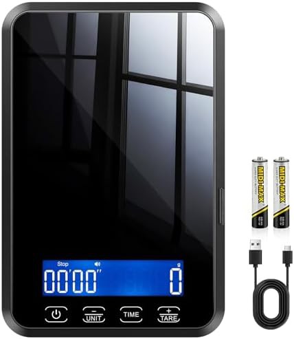 Rechargeable backlit digital food scale