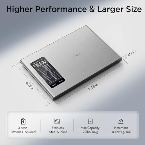 Smart nutrition tracking scale 22lb capacity — photo 5
