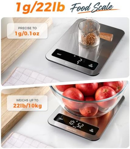Bakfee rechargeable waterproof kitchen scale black — photo 3