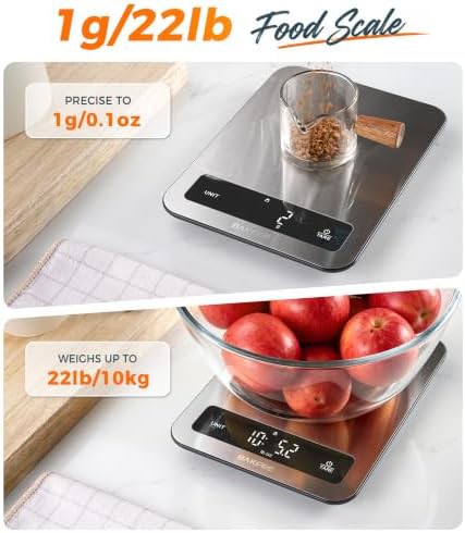 Bakfee waterproof kitchen food scale grey — photo 3