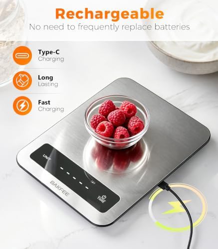 Bakfee waterproof kitchen food scale grey — photo 5