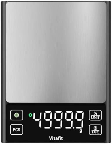 High accuracy digital food scale with LED