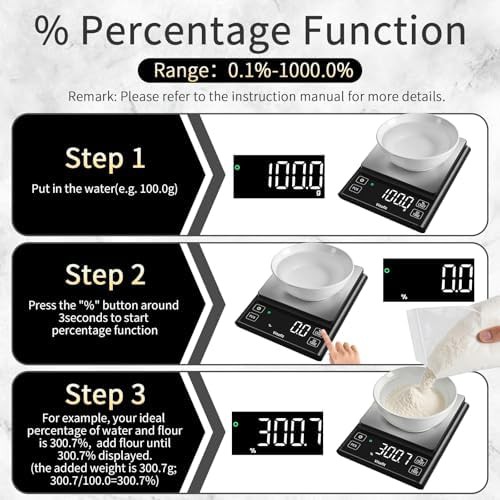 High accuracy digital food scale with LED — photo 3
