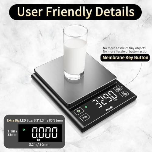 High accuracy digital food scale with LED — photo 4