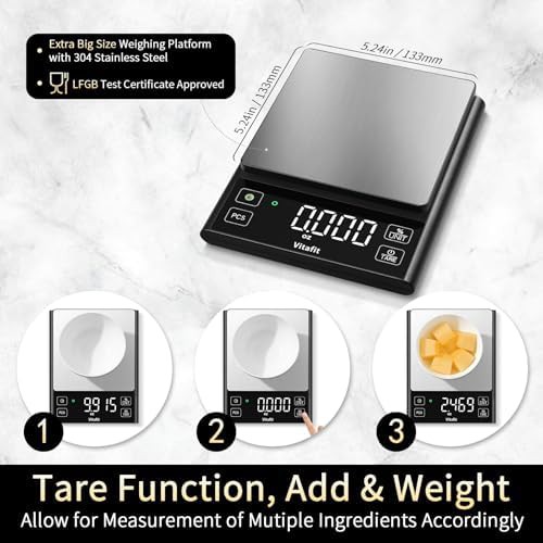 High accuracy digital food scale with LED — photo 5