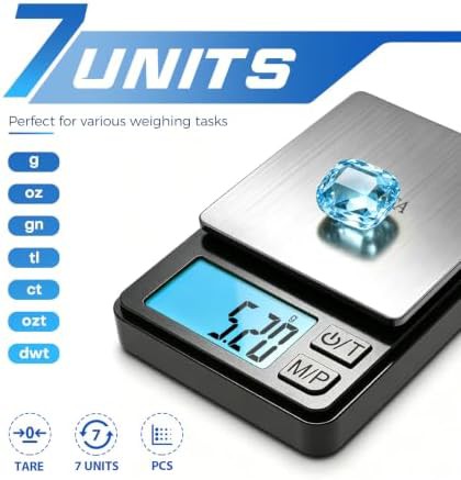 Mini Black Pocket Gram Scale 1000g — photo 4