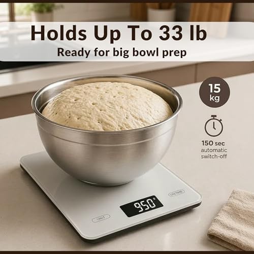 Extra Large Tempered Glass Food Scale — photo 4