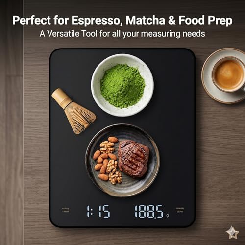 Rechargeable coffee scale with protective silicone mat — photo 4