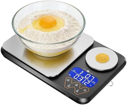 Rechargeable digital dual platform food scale