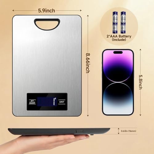 Digital baking scale with integrated hanging loop — photo 4