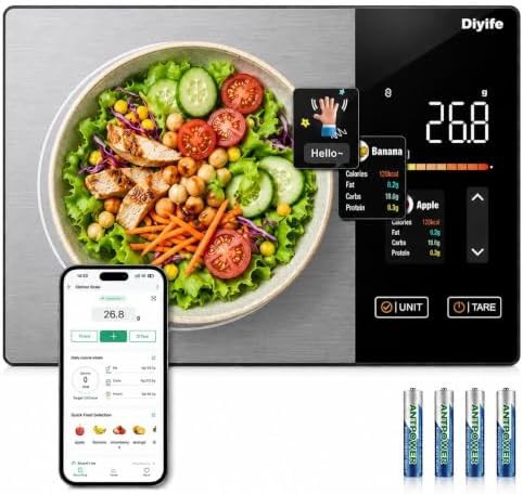 Smart food scale with nutritional calculator