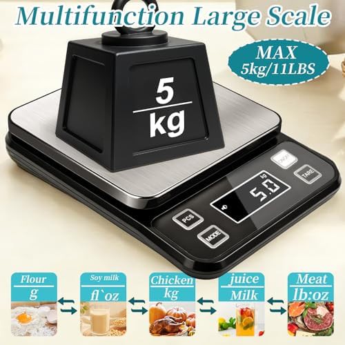 Rechargeable waterproof meal prep scale 22lb — photo 3