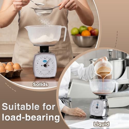 Analog food scale with removable measuring cup — photo 4