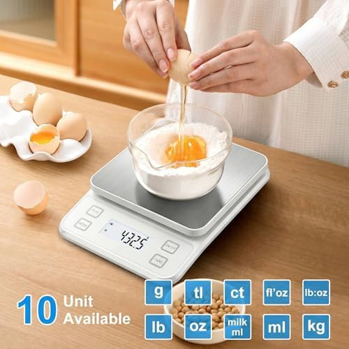Rechargeable stainless steel 22lb baking scale — photo 5