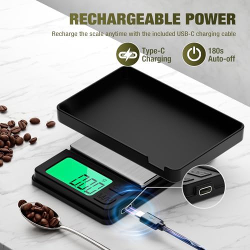 Rechargeable 1000g portable pocket precision scale — photo 3