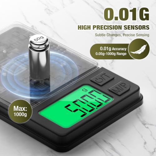 Rechargeable 1000g portable pocket precision scale — photo 5