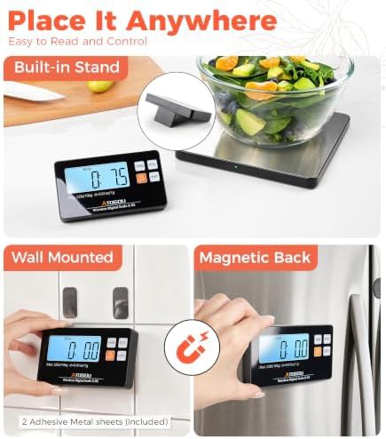 Wireless Food Scale with Detachable Display — photo 4