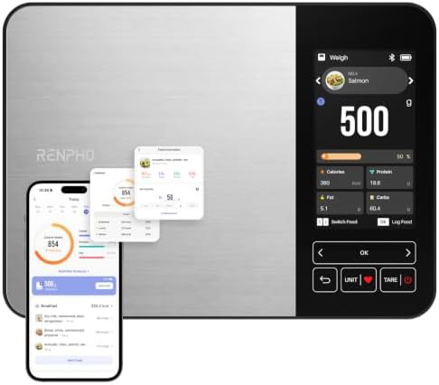 Calibra plus rechargeable smart meal prep scale